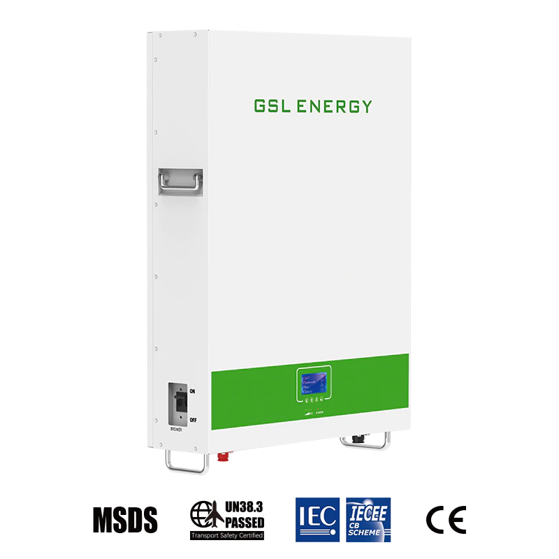 GSL Energy CB IEC62619 CE-EMC Solar Lifepo4 Battery Home Power Storage Wall 10Kwh 51.2V 200Ah Lithium-ion Batteries for House