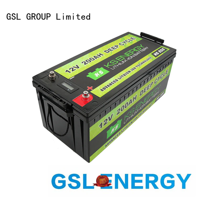 GSL ENERGY alternative 12v 100ah solar battery supplier for camping
