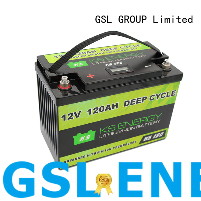 GSL ENERGY lifepo4 battery 12v 100ah free maintainence for camping car