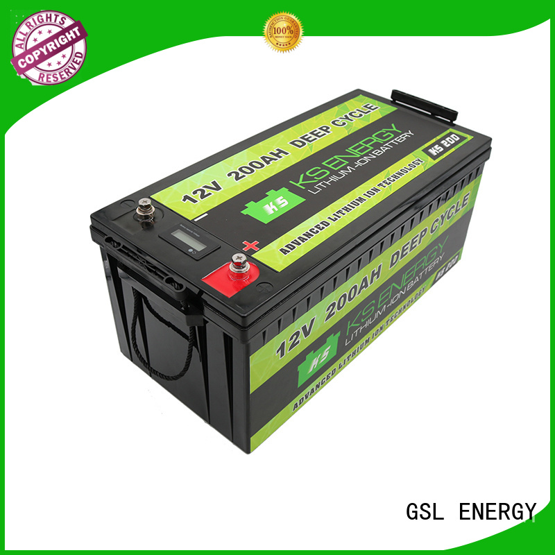 GSL ENERGY large capacity lifepo4 battery 100ah led display