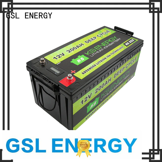 GSL ENERGY light weight lithium battery 12v 300ah caravans led display