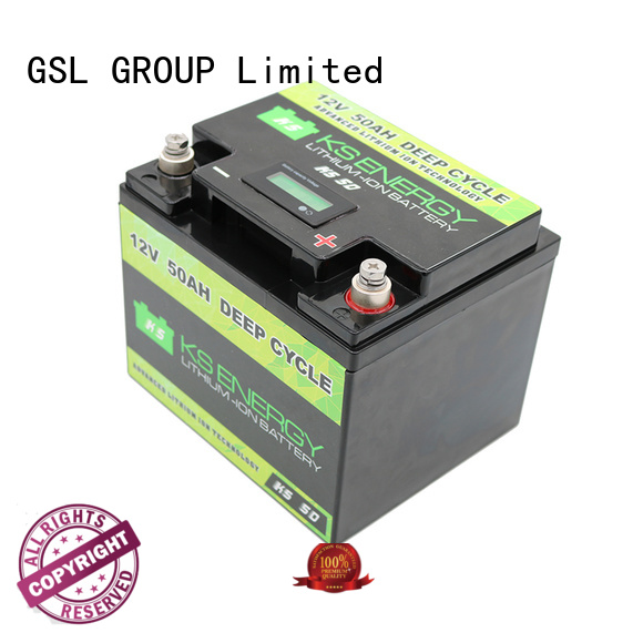 GSL ENERGY safer lifepo4 battery 12v 100ah supplier for car