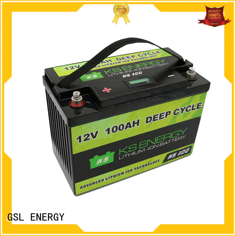 GSL ENERGY large capacity lifepo4 battery 12v 100ah order now for camping