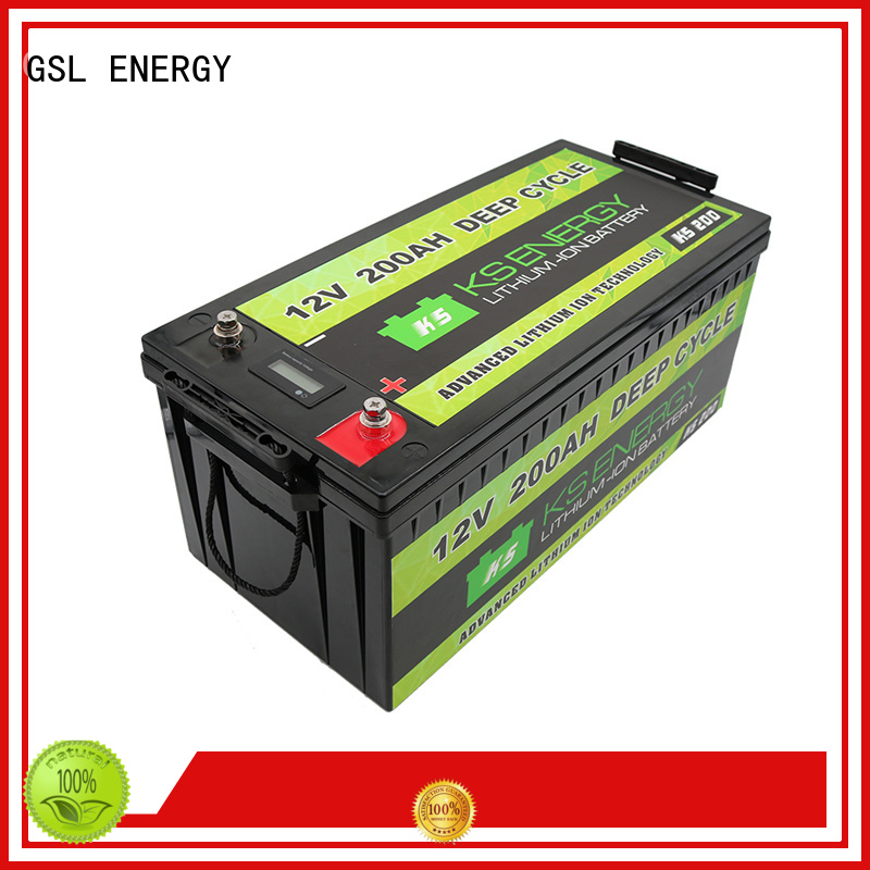 lithium ion battery 12v 100ah caravans for camping GSL ENERGY